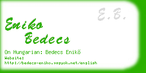 eniko bedecs business card
